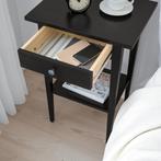 Halkastje Bijzettafel Nachtkastje zwart 46x35x70, Huis en Inrichting, Ophalen, Zo goed als nieuw