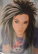 Schilderij Tokio Hotel op doek in airbrush, 40 op 30, Ophalen of Verzenden