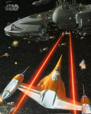 Star Wars poster onder licentie gedrukt,ongeplooid,in kader beschikbaar voor biedingen
