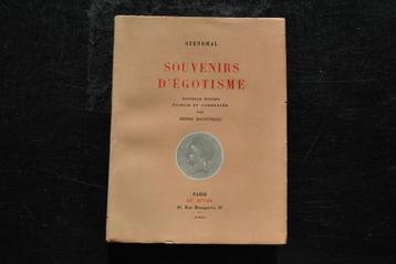 STENDHAL Souvenirs d'égotisme Collection Le Divan 1941 RARE beschikbaar voor biedingen
