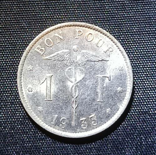1 frank 1933 FR, type Bonnetain - Albert I, Postzegels en Munten, Munten | België, Losse munt, Verzenden