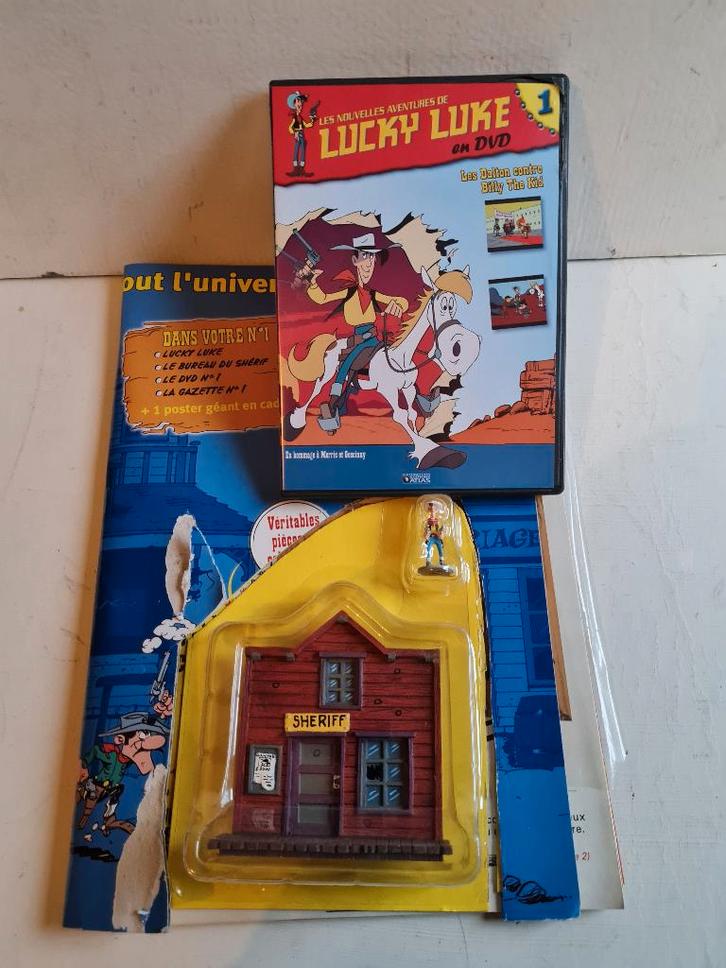 Lucky Luke DVD + bureau sherif + lucky luke + poster, Cd's en Dvd's, Dvd's | Tekenfilms en Animatie, Nieuw in verpakking, Ophalen of Verzenden