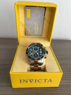 Invicta Horloge 44mm Heren, Zilver/Goud, Comme neuf, Autres marques, Acier, Enlèvement