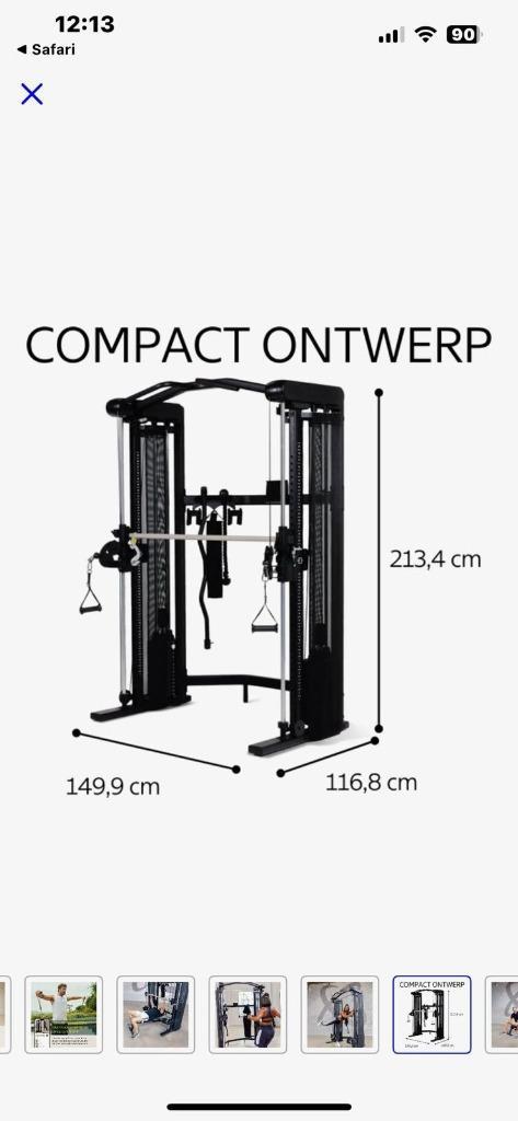 Thuisgym te koop, Sport en Fitness, Fitnessapparatuur, Nieuw, Armen, Benen, Borst, Buik, Rug, Ophalen