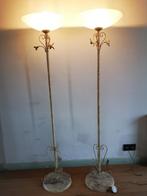 LAMPADAIRE DUO VINTAGE, Maison & Meubles, Lampes | Lampadaires, Comme neuf, Métal, LAMPADAIRE VINTAGE, 150 à 200 cm