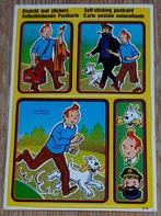 Kuifje sticker Introduct 1982 Hergé Tintin autocollant, Collections, Comme neuf, Tintin, Image, Affiche ou Autocollant, Enlèvement ou Envoi