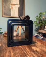 Set van 3 Houten wandkubussen Decoratie, Huis en Inrichting, Ophalen of Verzenden