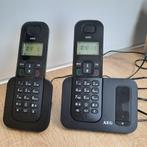 draadloze telefoonset AEG, Telecommunicatie, Vaste telefoons | Handsets en Draadloos, Ophalen, Zo goed als nieuw, 2 handsets