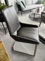 Henders&Hazel eetkamerstoelen Levi-leder-antraciet, Huis en Inrichting, Stoelen, Ophalen, Leer, Zo goed als nieuw, Vijf, Zes of meer stoelen
