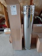 4m Inox dubbelwandige rookkanalen + bocht 45gr, Ophalen, Inox