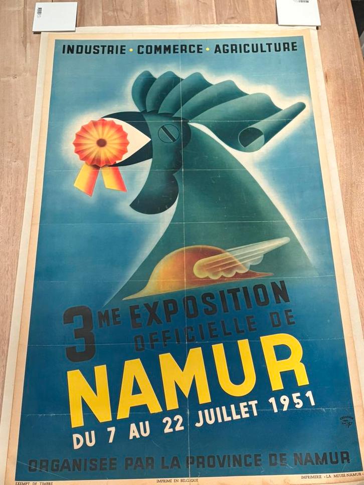 4 Affiches Namur, Verzamelen, Posters, Zo goed als nieuw, Ophalen of Verzenden