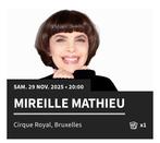 Mireille Mathieu 29/11, Tickets en Kaartjes, Concerten | Pop, Eén persoon, November