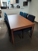 Uitschuifbare tafel voor 6-8 personen, Huis en Inrichting, Tafels | Eettafels, Ophalen, Gebruikt, 200 cm of meer, 50 tot 100 cm