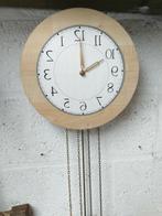Horloge à REMONTAGE A GAUCHE. Image miroir.Offre, Maison & Meubles, Analogique, Utilisé, Enlèvement ou Envoi, Horloge murale
