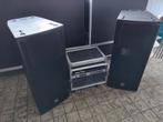 2x X-treme audio xtd1015 3-weg luidsprekerset incl amps, Overige typen, Zo goed als nieuw, 120 watt of meer, Ophalen