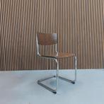 Thonet S 43 Stoel – Donker Walnoot Hout met Chroom, Antiek en Kunst, Ophalen of Verzenden