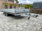 Plateau aanhangwagen - geremd - 5,02x2,03m laadvloer, Auto diversen, Aanhangers en Bagagewagens, Ophalen, Gebruikt