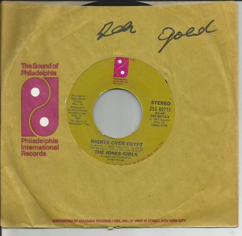 The Jones Girls - Nights over Egypt/You're breakin' my heart, Cd's en Dvd's, Vinyl Singles, Single, Pop, 7 inch, Ophalen of Verzenden