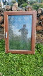 Meranti-frame, 1 raam met dubbele beglazing, Ophalen, Gevelraam of Ruit, Gebruikt, 80 tot 120 cm