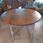 Table ronde rabattable, Huis en Inrichting, Ophalen, Gebruikt, Vier personen, Rond