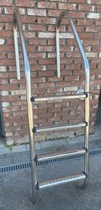 Zwembad Trap - Inox - 4 treden, Tuin en Terras, Zwembad-toebehoren, Ophalen of Verzenden, Gebruikt, Ladder