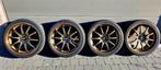 Japan Racing JR5 19" Brons 5x114,3, Auto-onderdelen, Banden en Velgen, Gebruikt, Banden en Velgen, 235 mm, Personenwagen