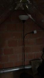Staande lamp met flexibele leeslamp, Huis en Inrichting, Lampen | Vloerlampen, Ophalen, Gebruikt