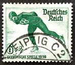 Dt.Reich: Olympische Winterspiele 1935-36, Timbres & Monnaies, Timbres | Europe | Allemagne, Autres périodes, Affranchi, Enlèvement ou Envoi