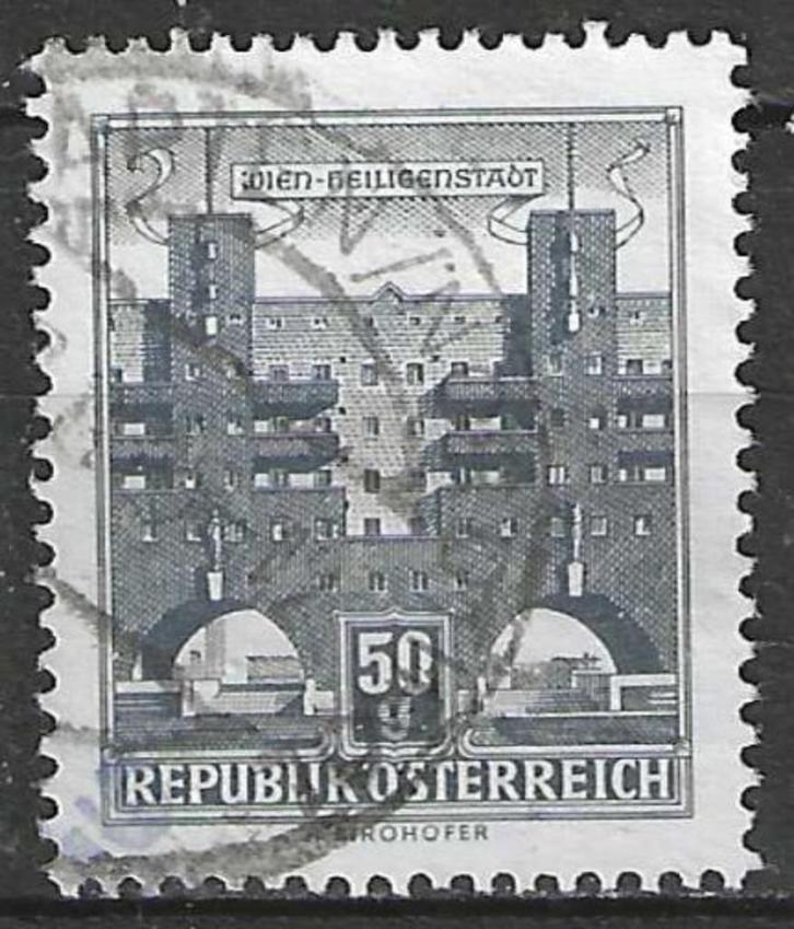 Oostenrijk 1957/1965 - Yvert 869AB - Monument of Gebouw (ST), Postzegels en Munten, Postzegels | Europa | Oostenrijk, Gestempeld