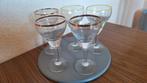 Set van 5 wijnglazen aan 3 euro voor de 5 glazen., Ophalen of Verzenden, Gebruikt, Overige typen