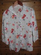 Luchtig zomerbloesje met streepjes- en bloemenmotief, Gerry Weber, Ophalen, Maat 38/40 (M), Blauw