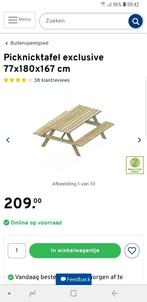 Picknicktafels geïmpregneerd Nieuwe voor 150 euro i.p.v 209e, Tuin en Terras, Picknicktafels, Ophalen, Nieuw