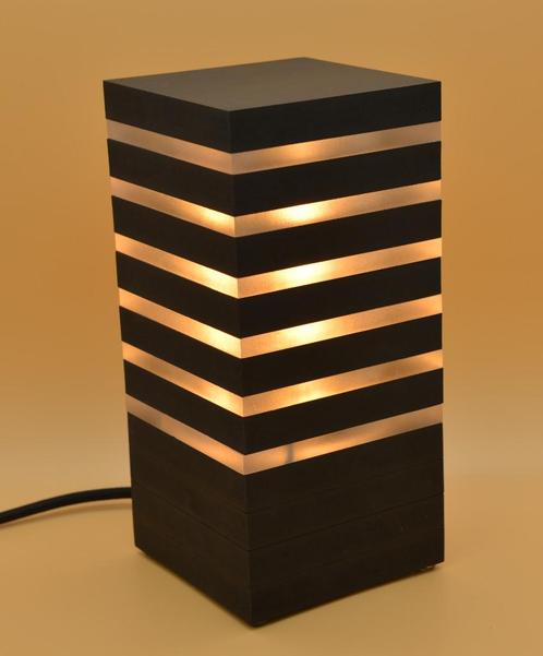 Lampe Design LED Cube Blanc Chaud - Artisanat, Maison & Meubles, Lampes | Lampes de table, Neuf, Moins de 50 cm, Bois, Autres matériaux