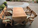 Originele Houten Tafel en 4 stoelen, Antiek en Kunst, Antiek | Meubels | Tafels, Ophalen