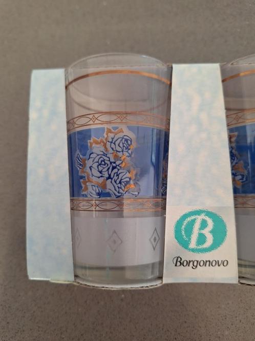 6 verres à thé Borgonovo neufs, Verzamelen, Glas en Drinkglazen, Nieuw, Overige typen, Ophalen of Verzenden