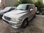 Ssangyong Musso 4X4 Airco Leder Lichtvracht 2005 TOP PICKUP, Auto's, Voorwielaandrijving, Testrit aan huis, Zwart, 4 cilinders