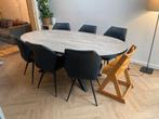 Ovale eettafel 220x120 cm, Huis en Inrichting, Tafels | Eettafels, Ophalen, 100 tot 150 cm, Modern / hedendaags, 200 cm of meer