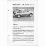 Mitsubishi Colt Lancer Vraagbaak losbladig 1984-1986 #1 Nede, Livres, Autos | Livres, Utilisé, Enlèvement ou Envoi, Mitsubishi