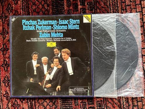 2x LP Vivaldi - Bach / Zukerman - Stern - Perlman - Metha, CD & DVD, Vinyles | Classique, Enlèvement