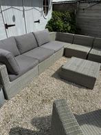 Buiten lounge set grijs met kussen, Tuin en Terras, Ophalen, Gebruikt, Rotan, Loungeset