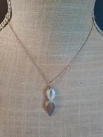 Fin collier argenté avec pendentif neuf., Autres matériaux, Avec pendentif, Enlèvement ou Envoi, Argent