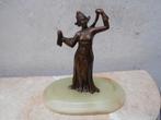 beeldje erotische OOSTERSE danseres art-deco brons, Enlèvement ou Envoi