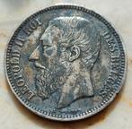 2 Francs 1867 Leopold II / Kwaliteit !! Zeldzaam, Zilver, Ophalen of Verzenden, Zilver, Losse munt