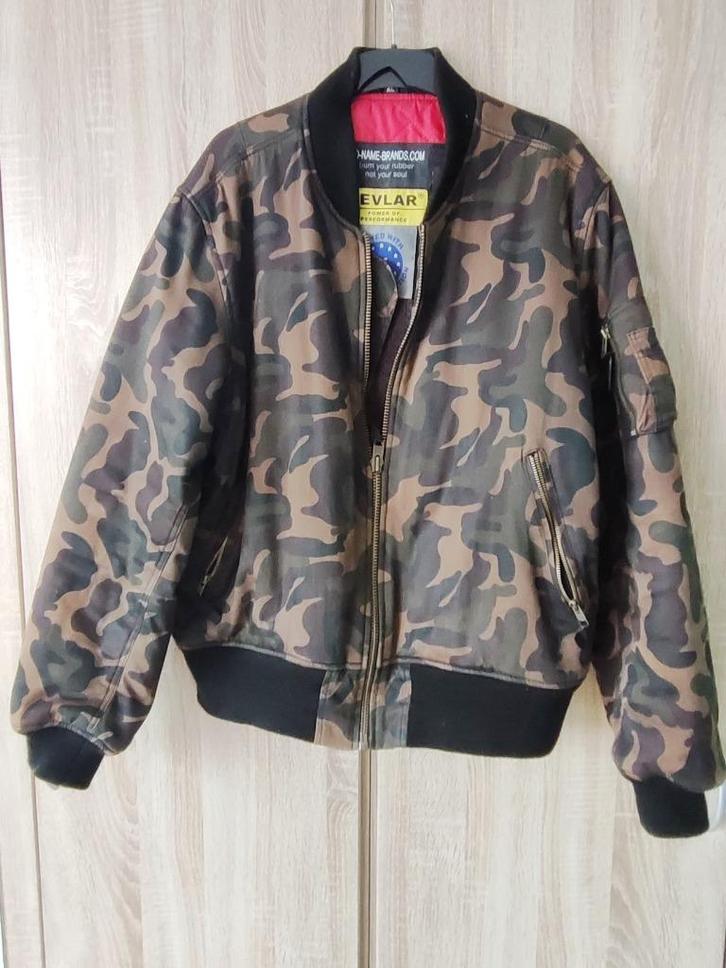 Jas in bomberstijl _ Kevlar-bescherming _ maat BE= XL, Motoren, Kleding | Motorkleding, Jas | textiel, Heren, Nieuw zonder kaartje