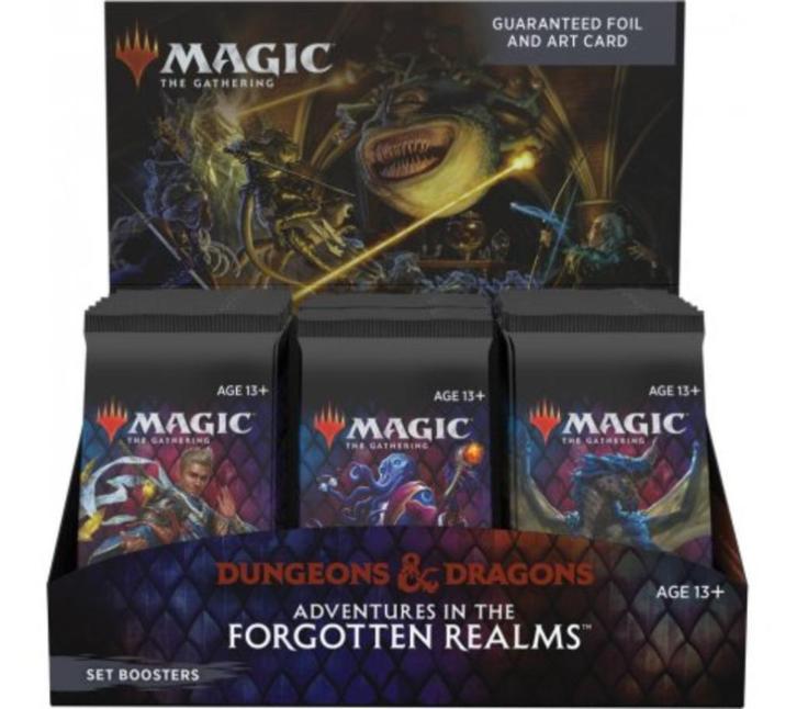 5 mtg dnd adventures of the forgotten realms set booster box, Hobby en Vrije tijd, Verzamelkaartspellen | Magic the Gathering