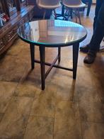 Table d'appoint en verre (amovible), Maison & Meubles, Tables | Tables d'appoint, Enlèvement, Utilisé, Rond, Verre