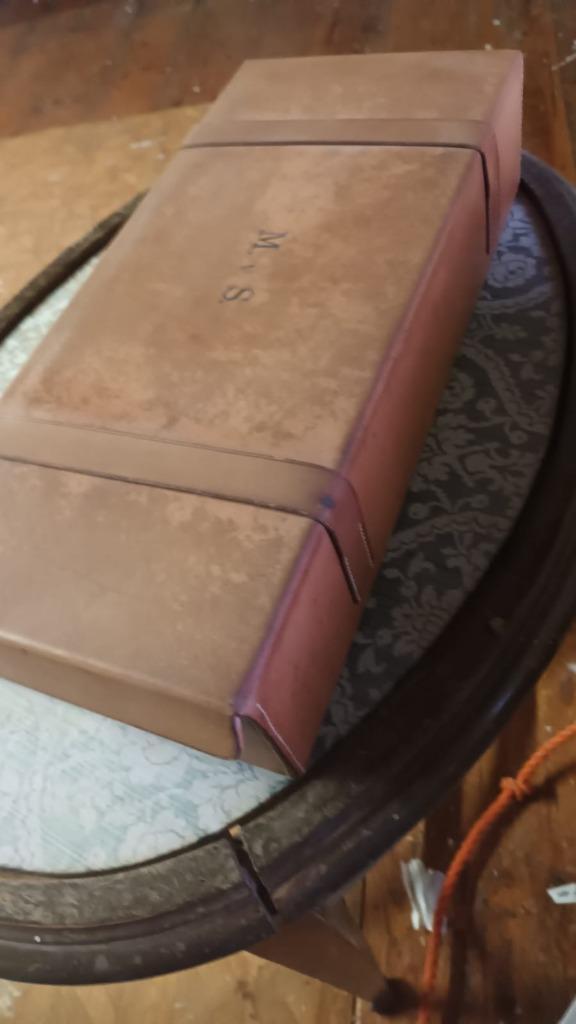 beige leren dozen voor lingerieopslag naar keuze, Doe-het-zelf en Bouw, Kratten en Dozen, Zo goed als nieuw, Doos, 50 tot 75 cm