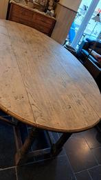 Mooie grote ovale eiken tafel 220 op 150., Ophalen, Zo goed als nieuw