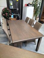 Zeer mooie eetkamer, Huis en Inrichting, Ophalen, Zo goed als nieuw, 6 tot 8 stoelen