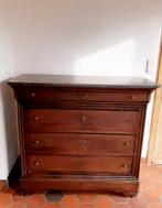 Prachtige Louis-Philippe kast met marmeren blad, Antiek en Kunst, Ophalen